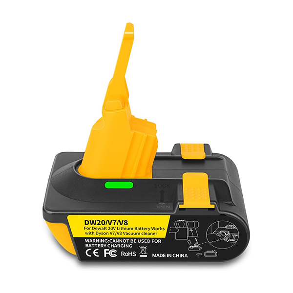 Luulake Battery Adapter for Dyson V7/V8 Vacuum - Upgrade Compatibility with Makita 18V, Dewalt 20V, and Milwaukee M18 Batteries (Adapter ONLY)